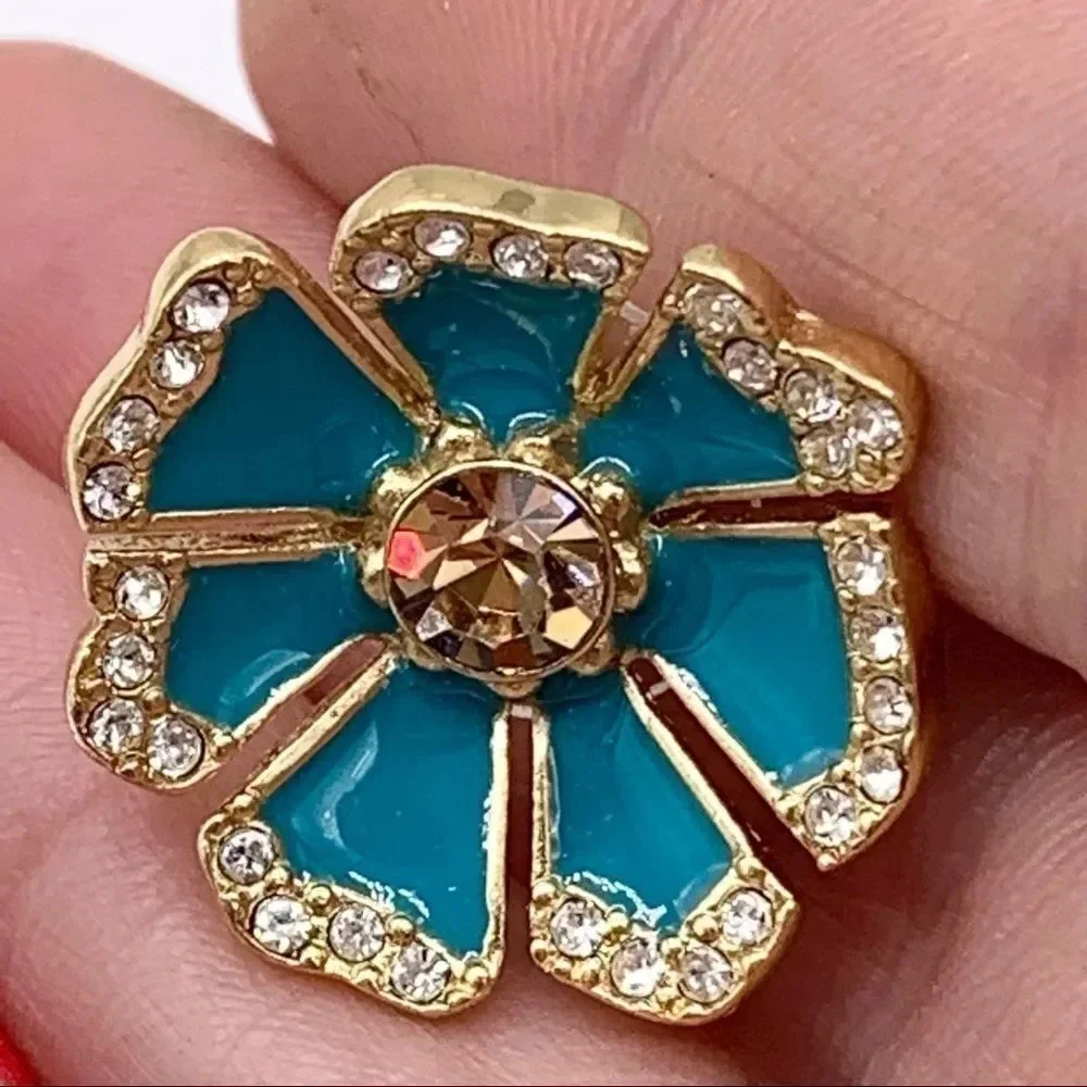 Kate Spade Garden Grove Blue Jeweled Earrings